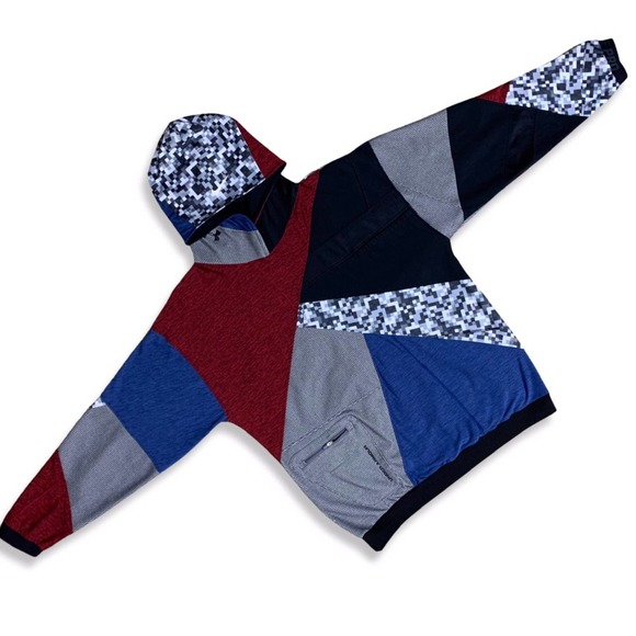 1/1 Stretchy Athletic Hoodie. Super soft. Digital Camo, custom clothing hoodie - Picture 3 of 10